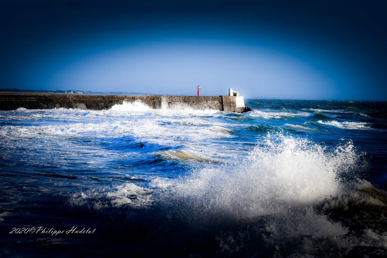 Une vue de la mer à Barneville-Carteret