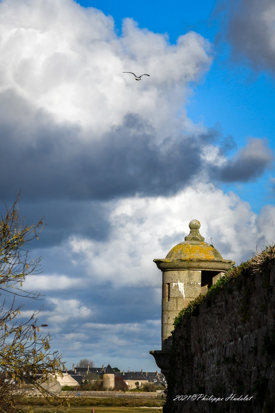 Baie de Saint-Vaast-la-Hougue. le fort de Vauban