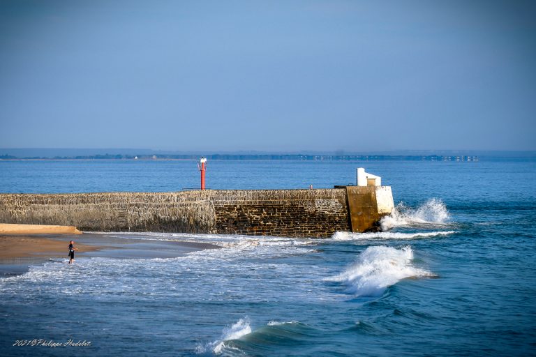 Une vue de la mer à Barneville-Carteret