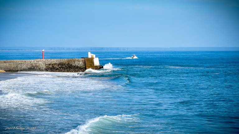 Une vue de la mer à Barneville-Carteret