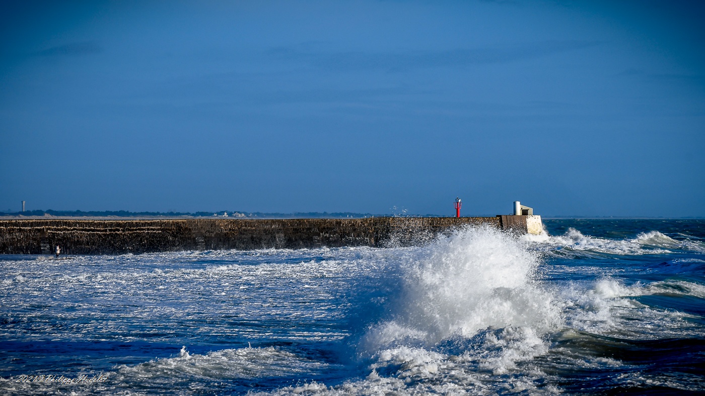 Une vue de la mer à Barneville-Carteret