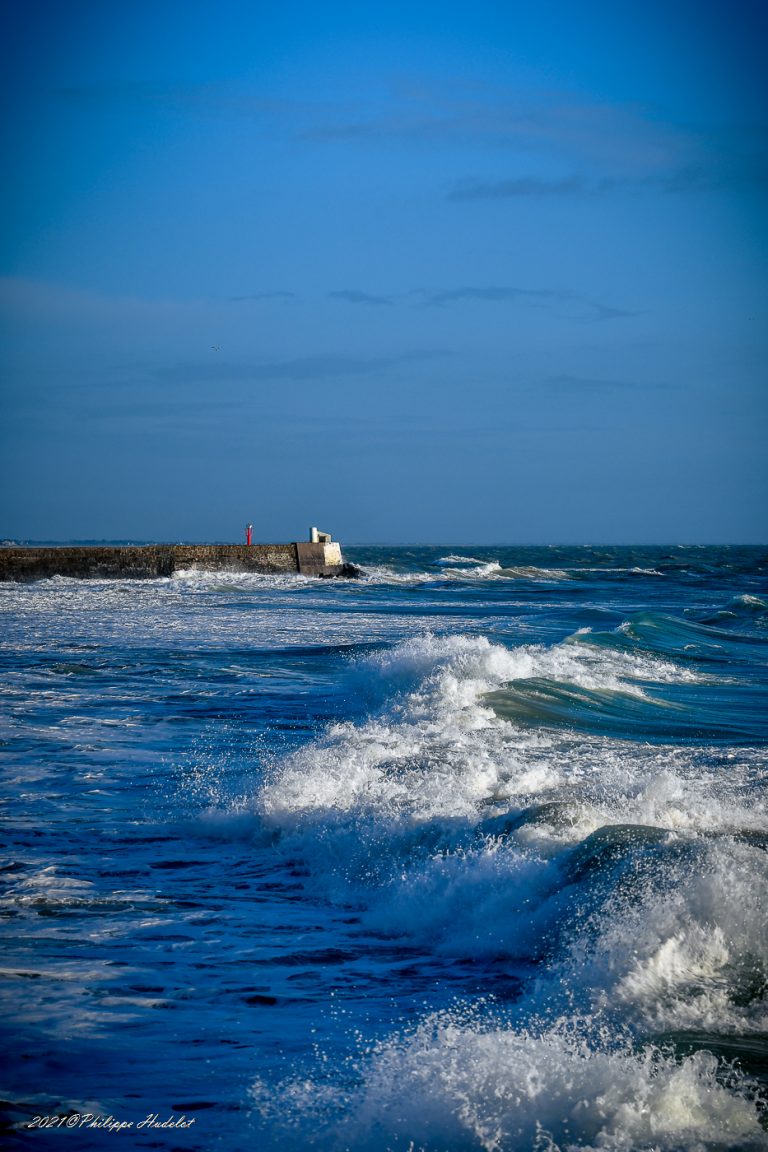 Une vue de la mer à Barneville-Carteret