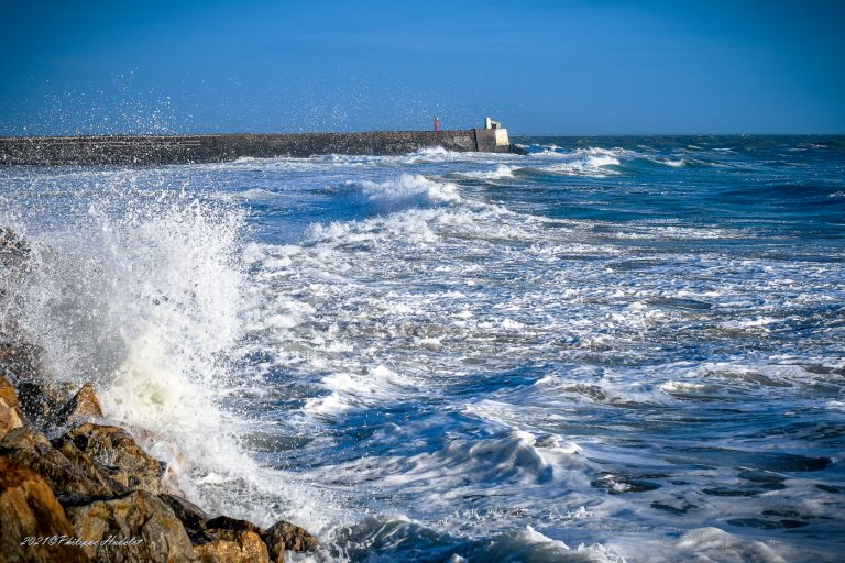 Une vue de la mer à Barneville-Carteret